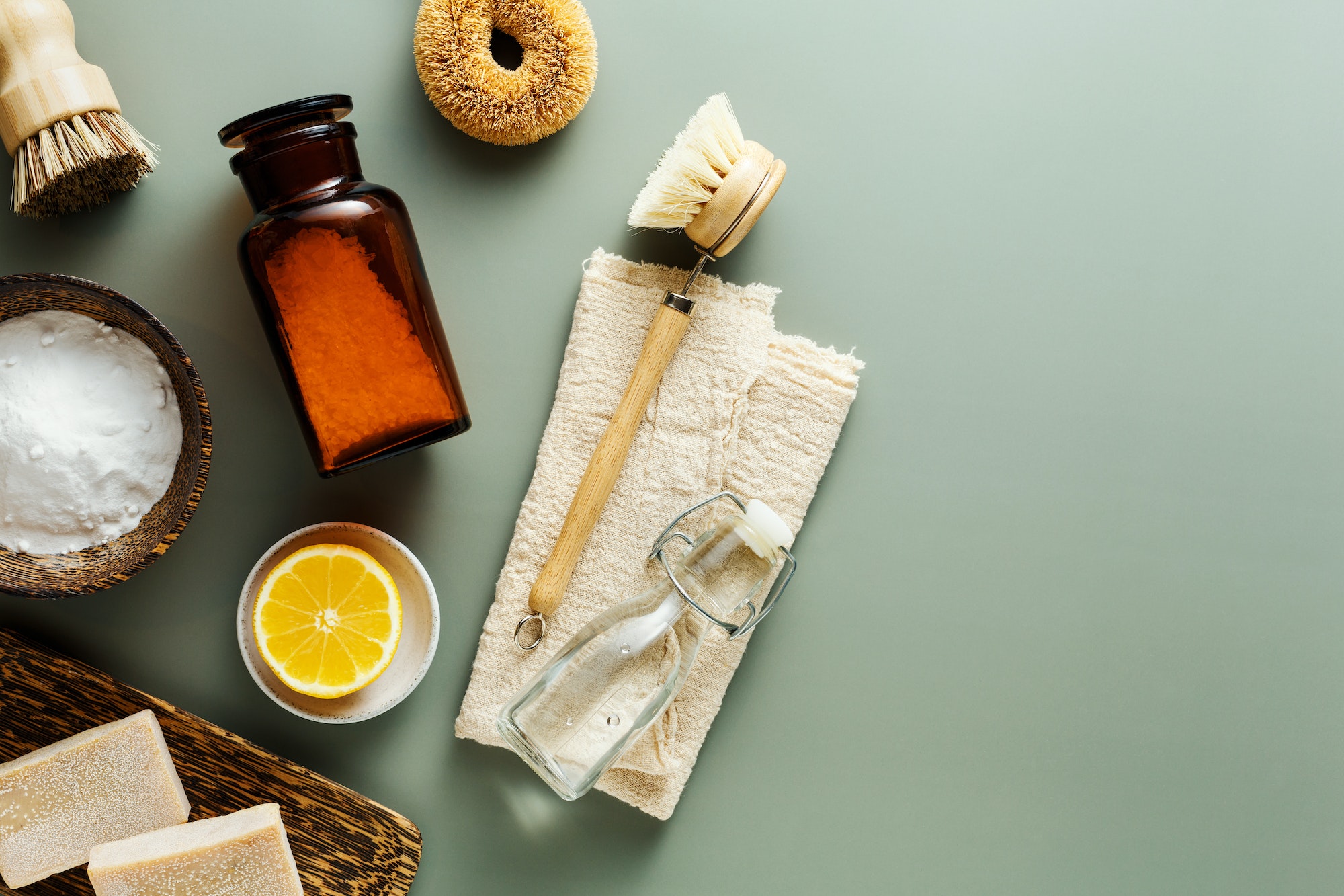 Concept of eco friendly home cleaning